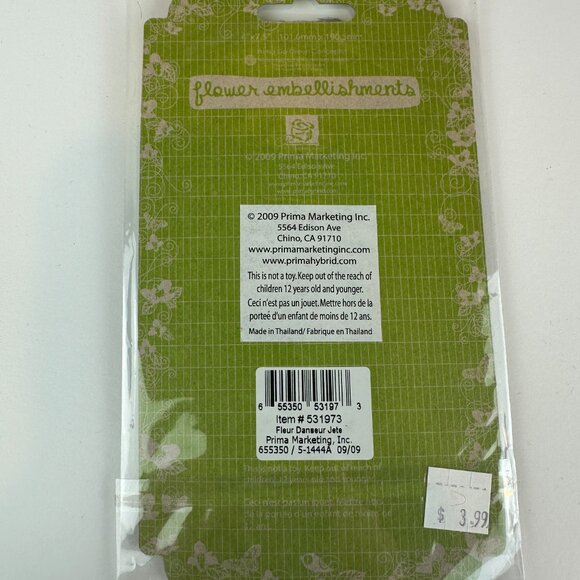 *NEW* Lot of 4 Floral Stickers & Embellishments - Picture 7 of 9